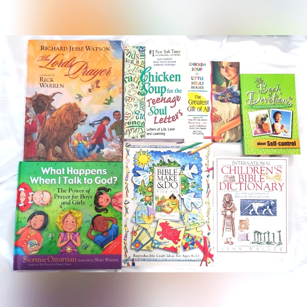 :* 7 Chicken Soup for little & teenage souls craft book devotional christian